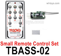 HG P806 Parts Small remote control set. TBASS-02. It include the Transmitter and Receiver board.HG P806 TRASPED Semi Trailer Parts,HG P806 1/12 Truck Parts