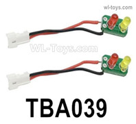HG P806 Parts Rear light board. TBA039. Super bright light, thickness: 0.7mm.HG P806 TRASPED Semi Trailer Parts,HG P806 1/12 Truck Parts