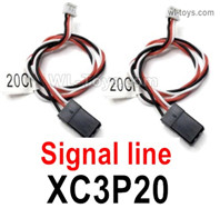 HG P806 Parts XC3P20 Signal line. Total 2pcs. The length is 7x0.15x200mm.HG P806 TRASPED Semi Trailer Parts,HG P806 1/12 Truck Parts