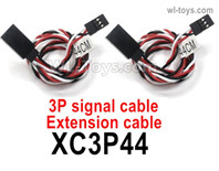 HG P806 Parts XC3P44 3P signal cable extension cable. The length is 7x0.15x440mm.HG P806 TRASPED Semi Trailer Parts,HG P806 1/12 Truck Parts