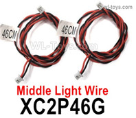 HG P806 Parts XC2P46G Middle Light Wire. The length is 7x0.15x460mm.HG P806 TRASPED Semi Trailer Parts,HG P806 1/12 Truck Parts