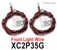 HG P806 Parts XC2P35G Front Light Wire. The length is 7x0.15x350mm.HG P806 TRASPED Semi Trailer Parts,HG P806 1/12 Truck Parts