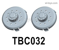 HG P806 Parts Hubcaps, Hub cover. TBC032. Total 2pcs. Two Colors you can choose. Yellow or Green.HG P806 TRASPED Semi Trailer Parts,HG P806 1/12 Truck Parts