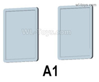 HG P806 Parts Tail plate cover. A1. Two Colors you can choose. Yellow or Green.HG P806 TRASPED Semi Trailer Parts,HG P806 1/12 Truck Parts