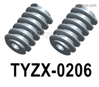 HG P806 Parts Worm Rod. TYZX-0206. M=0.5, Φ6, 2A, length:9mm,HG P806 TRASPED Semi Trailer Parts,HG P806 1/12 Truck Parts