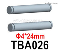 HG P806 Parts Support movable shaft. TBA026. The size is Φ4x24mm. Total 2pcs.HG P806 TRASPED Semi Trailer Parts,HG P806 1/12 Truck Parts