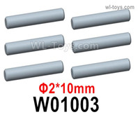 HG P806 Parts Optical axis. W01003. The size is Φ2*10mm. Total 6pcs.HG P806 TRASPED Semi Trailer Parts,HG P806 1/12 Truck Parts