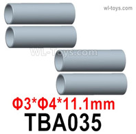 HG P806 Parts Stainless steel casing. TBA035. The size is Φ3xΦ4x11.1mm.HG P806 TRASPED Semi Trailer Parts,HG P806 1/12 Truck Parts