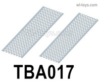 HG P806 Parts Iron mesh. TBA017. The thickness is 0.3 mm, the size of the square hole is the same as that of the eight wheels. Total 2pcs.HG P806 TRASPED Semi Trailer Parts,HG P806 1/12 Truck Parts