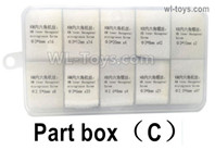 HG P806 Parts Part box C,HG P806 TRASPED Semi Trailer Parts,HG P806 1/12 Truck Parts