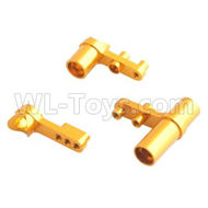 HSP 94188 spare parts-12257 102057 02025 02075-03 Upgrade Aluminum Steering Servo Saver Complete-Golden,Upgrade HSP 94188 RC Car Truck Parts,Upgrade HSP 1:10 RC Truck Spare parts Accessories,HSP 94188 Upgrade Parts