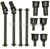 HaiBoxing HBX 12811 Parts-Front and Rear Drive Shaft Kit(Dog bones)-4pcs & Dogbone Cups(6pcs) Parts-12604R,HaiBoXing urvivor MT 12811 12811B RC Car Parts