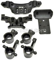 HBX Survivor MT 12811 Front And Rear shockproof board,Shock Absorbers board & Rear wheel seat(2pcs) & Steering Cup(2pcs) Parts-12605R