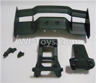 HBX Survivor MT 12811 Tail wing & Tail wing frame & Column for the Car canopy(For Off-road vehicles) Parts-12606,HaiBoXing urvivor MT 12811 12811B RC Car Parts