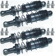HBX Survivor MT 12811 Upgrade Meal Front and Rear Aluminium shock set(Total 4pcs) Parts-12203BT,HaiBoXing urvivor MT 12811 12811B RC Car Parts