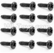 HBX Survivor MT 12811 Round Head Self Tapping Screw-2.6x8mm(12PCS) Parts-S018