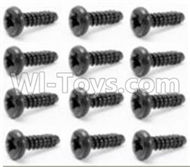HBX Survivor MT 12811 Round Head Self Tapping Screw-2.6X10mm(12PCS) Parts-S029