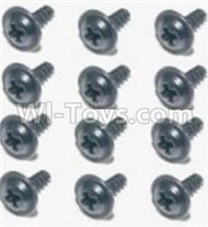 HBX Survivor MT 12811 Flange Head Self Tapping Screws 2.6X8mm(12PCS) Parts-S160