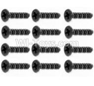 HBX Survivor MT 12811 Round Head Self Tapping Screws-2.6X25mm(12PCS) Parts-S201