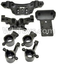 HaiBoXing HBX 12812 Front And Rear shockproof board,Shock Absorbers board & Rear wheel seat(2pcs) & Steering Cup(2pcs) Parts-12605R,1/12 HaiBoXing HBX 12812 Survivor ST RC Truck Spare parts Accessories