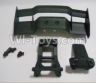 HaiBoXing HBX 12812 Tail wing & Tail wing frame & Column for the Car canopy(For Off-road vehicles) Parts-12606,1/12 HaiBoXing HBX 12812 Survivor ST RC Truck Spare parts Accessories