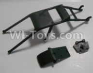 HaiBoXing HBX 12812 Anti-roll cage and Front anti-collision(Can only be used for 12812 car) Parts-12608,1/12 HaiBoXing HBX 12812 Survivor ST RC Truck Spare parts Accessories