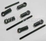 HaiBoXing HBX 12812 Parts-Front Steering link rod(2pcs) & Servo link rod(1pcs) Parts-12610,1/12 HaiBoXing HBX 12812 Survivor ST RC Truck Spare parts Accessories