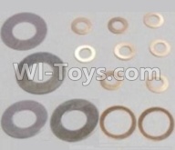 HaiBoXing HBX 12812 Washers-4PCS(φ6.3X12.5X0.2mm) & Washers-8PCS(φ2.7X5.5X0.3mm) & Washers-2PCS(φ8.2X10.5X0.3mm) Parts-12617,1/12 HaiBoXing HBX 12812 Survivor ST RC Truck Spare parts Accessories