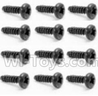 HaiBoXing HBX 12812 Screw Parts-Round Head Self Tapping Screw-2.6x8mm(12PCS) Parts-S018,1/12 HaiBoXing HBX 12812 Survivor ST RC Truck Spare parts Accessories