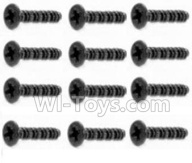 HaiBoXing HBX 12812 Screw Parts-Countersunk Self Tapping Screws-2.6X8mm(12PCS) Parts-S020 ,1/12 HaiBoXing HBX 12812 Survivor ST RC Truck Spare parts Accessories