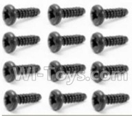 HaiBoXing HBX 12812 Screw Parts-Round Head Self Tapping Screw-2.6X10mm(12PCS) Parts-S029,1/12 HaiBoXing HBX 12812 Survivor ST RC Truck Spare parts Accessories