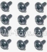 HaiBoXing HBX 12812 Screw Parts-Flange Head Self Tapping Screws 2.6X8mm(12PCS) Parts-S160,1/12 HaiBoXing HBX 12812 Survivor ST RC Truck Spare parts Accessories