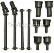 HBX 12813 Front and Rear Drive Shaft Kit(Dog bones)-4pcs & Dogbone Cups(6pcs) Parts-12604R,1/12 HaiBoXing HBX 12813 Survivor MT RC Car Parts