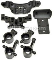 HBX 12813 Front And Rear shockproof board,Shock Absorbers board & Rear wheel seat(2pcs) & Steering Cup(2pcs) Parts-12605R,1/12 HaiBoXing HBX 12813 Survivor MT RC Car Parts