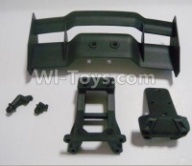 HBX 12813 Tail wing & Tail wing frame & Column for the Car canopy(For Off-road vehicles) Parts-12606,1/12 HaiBoXing HBX 12813 Survivor MT RC Car Parts