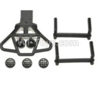 HBX 12813 Front shockproof board,Front Shock Absorbers board & Column for the Car canopy(For Big truck) Parts-12607,1/12 HaiBoXing HBX 12813 Survivor MT RC Car Parts