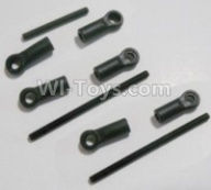 HBX 12813 Front Steering link rod(2pcs) & Servo link rod(1pcs) Parts-12610,1/12 HaiBoXing HBX 12813 Survivor MT RC Car Parts