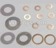 HBX 12813 Washers Parts-4PCS(φ6.3X12.5X0.2mm) & Washers-8PCS(φ2.7X5.5X0.3mm) & Washers-2PCS(φ8.2X10.5X0.3mm) Parts-12617,1/12 HaiBoXing HBX 12813 Survivor MT RC Car Parts