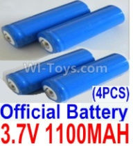 HBX 12813 Battery Parts-Official 3.7V 1100mAH Battery(Li-ion Batteries)-4pcs,(This parts now has no produce ,you can buy the upgrade 1500mah battery ,and buy 12600BT Chassis,Bottom frame(For 1500mah) together)-12619A