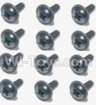 HBX 12813 Screw Parts-Flange Head Self Tapping Screws 2.6X8mm(12PCS) Parts-S160,1/12 HaiBoXing HBX 12813 Survivor MT RC Car Parts