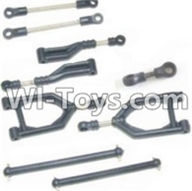 HBX 12881 Front Upper or Rear Upper Swing Arm & Steering Linkage set & Servo Linkage Set & Servo shaft Parts-12003,HaiBoXing HBX 12881 VORTEX RC Car Parts