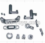 HBX 12881 Steering Assembly & Servo Saver Assembly & Battery Door Block,Battery Door Lock Parts-12009P,HaiBoXing HBX 12881 VORTEX RC Car Parts