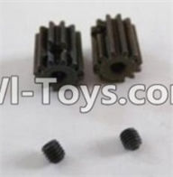 HBX 12881 Motor Pinion Gears(2pcs)-13Teeth & Set Screws-3X3mm(2pcs) Parts-12026,HaiBoXing HBX 12881 VORTEX RC Car Parts