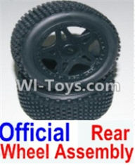 HBX 12881 wheel Parts-Official Rear wheel assembly(2 set)-Include Tire lether and wheel hub Parts-12039,HaiBoXing HBX 12881 VORTEX RC Car Parts