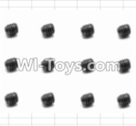 HBX 12881 Screws Parts-Set Screw(12pcs)-3X3mm Parts-S016,HaiBoXing HBX 12881 VORTEX RC Car Parts