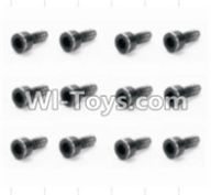 HBX 12881 Screws Parts-Cap Head Screws(12pcs)-2X6mm Parts-S165,HaiBoXing HBX 12881 VORTEX RC Car Parts