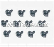 HBX 12881 Screws Parts-Flange Head Self Tapping Screws(12pcs)-2.3X8mm Parts-S167,HaiBoXing HBX 12881 VORTEX RC Car Parts