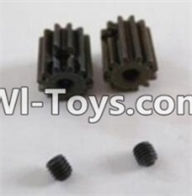 HBX 12882P ONSLAUGHT Motor Pinion Gears(2pcs)-13Teeth & Set Screws-3X3mm(2pcs) Parts-12026,HaiBoXing HBX 12882P ONSLAUGHT RC Car Parts