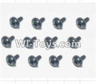 HBX 12882P ONSLAUGHT Parts-Flange Head Self Tapping Screws(12pcs)-2.3X8mm Parts-S167,HaiBoXing HBX 12882P ONSLAUGHT RC Car Parts