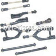 HBX 12883 Front Upper or Rear Upper Swing Arm & Steering Linkage set & Servo Linkage Set & Servo shaft Parts-12003,HBX 12883P Car Parts